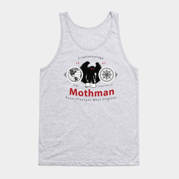 Mothman Point Pleasant Tank Top by JonHale